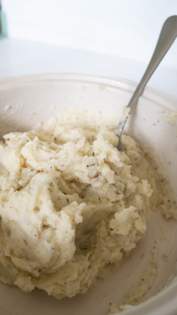 garlic parmesan mashed potatoes